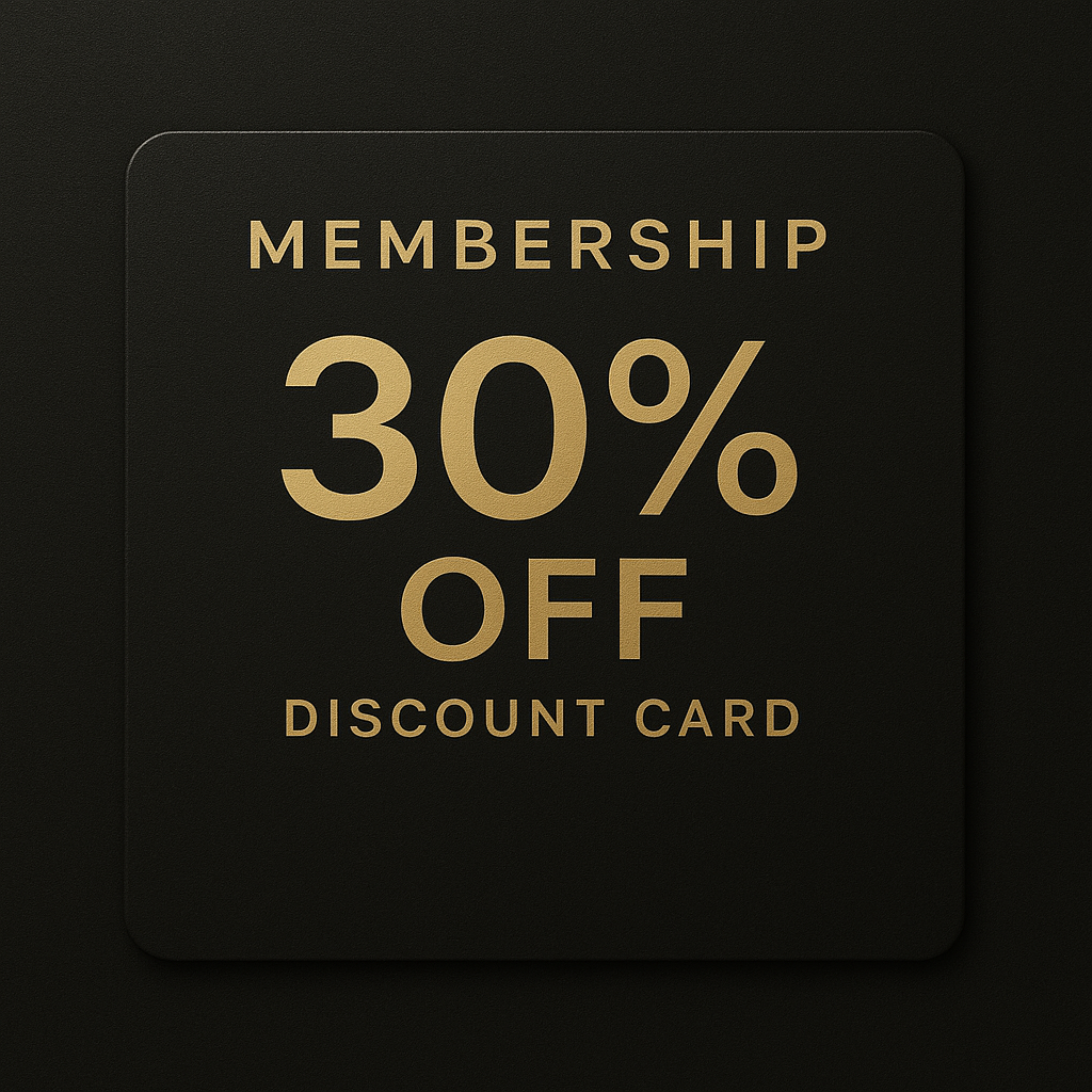Membership Discount Card – Exclusive 30% Off On In-Stock Products Only