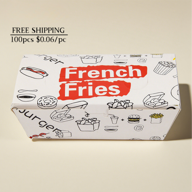 100pcs Fried Chicken Box | Eco Friendly Sturdy Takeout Packaging | Reliable Quality | Sinicline