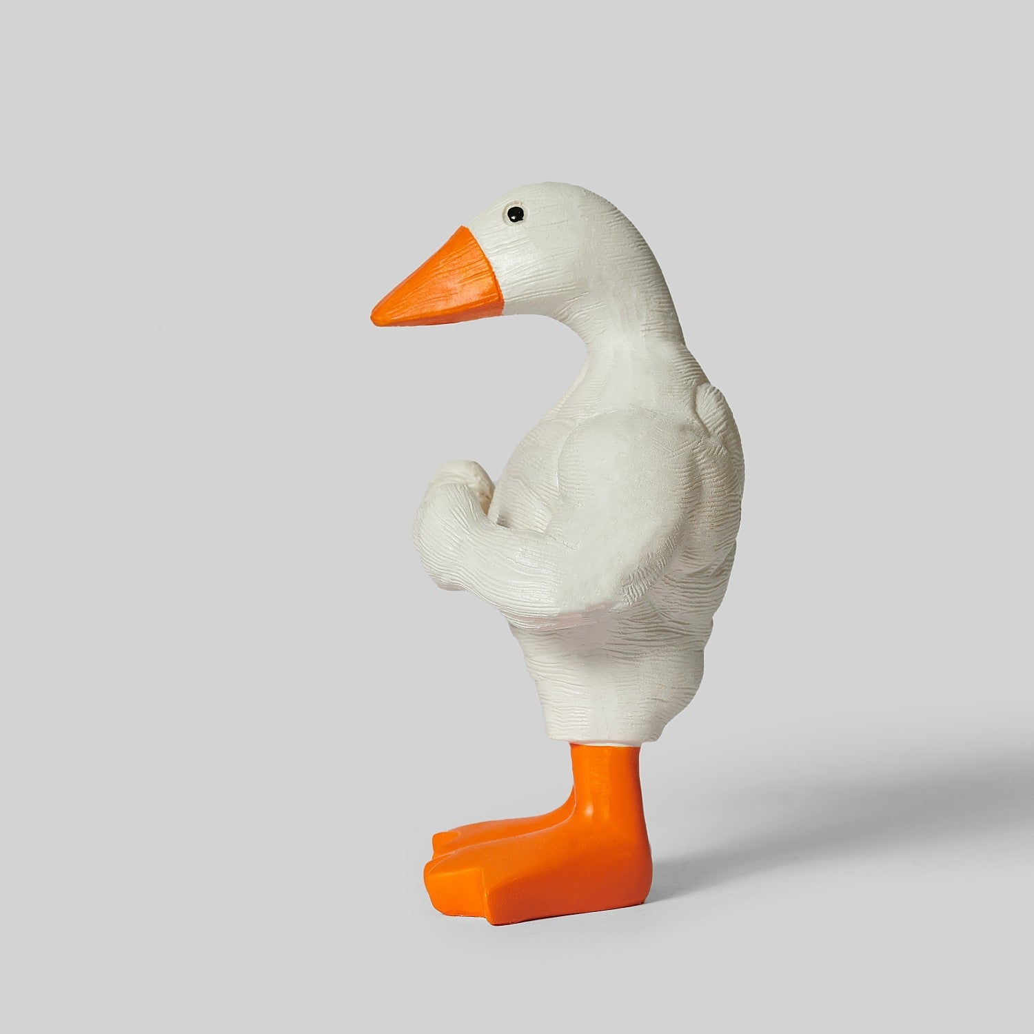 COSPACKBAG's "Bored and Working Out with a Duck" Quirky and Creative Muscular Duck Desktop Ornament - Birthday Gift
