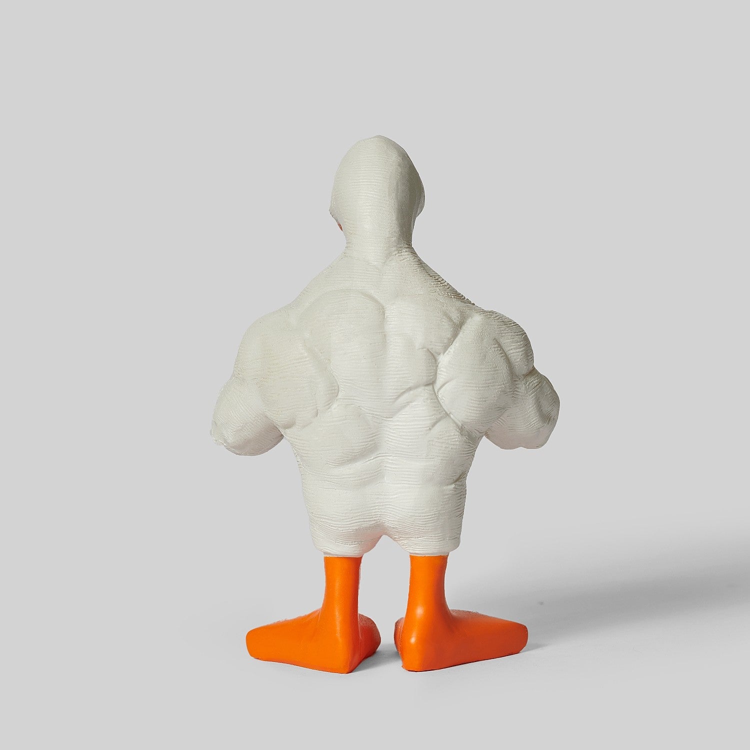 COSPACKBAG's "Bored and Working Out with a Duck" Quirky and Creative Muscular Duck Desktop Ornament - Birthday Gift
