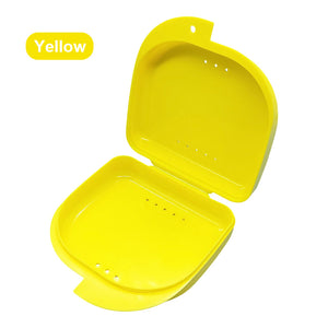 yellow dental aligner case
