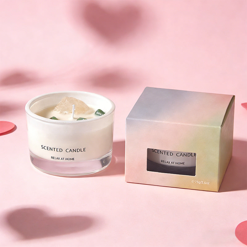 Valentine’s Limited Edition Gift Set – Crystal Scented Candle|Eye Mask & Makeup Bag