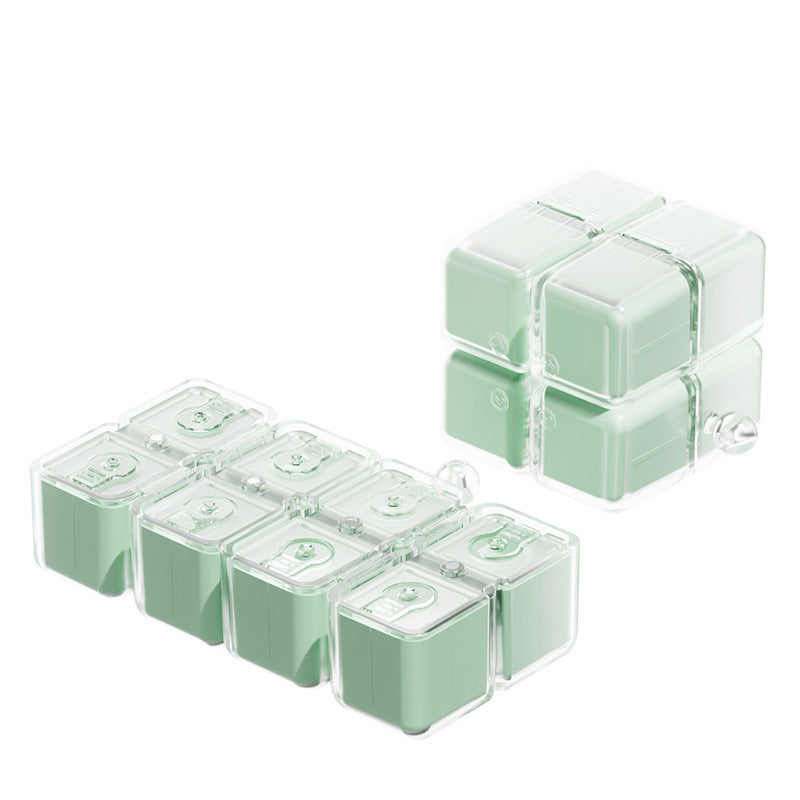 Pill Box with Lanyard Portable Medicine Dispensing Box Sealed Pill Storage Box Dispenser 7 Days a Week