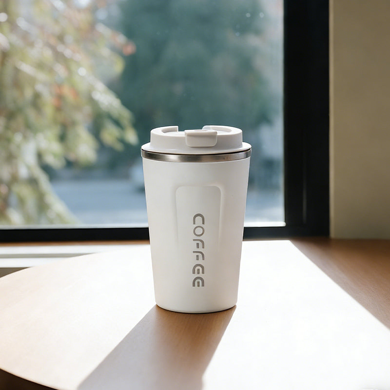 360ml Stainless Steel Coffee Mug|Leak-Proof Travel Thermos & Insulated Flask