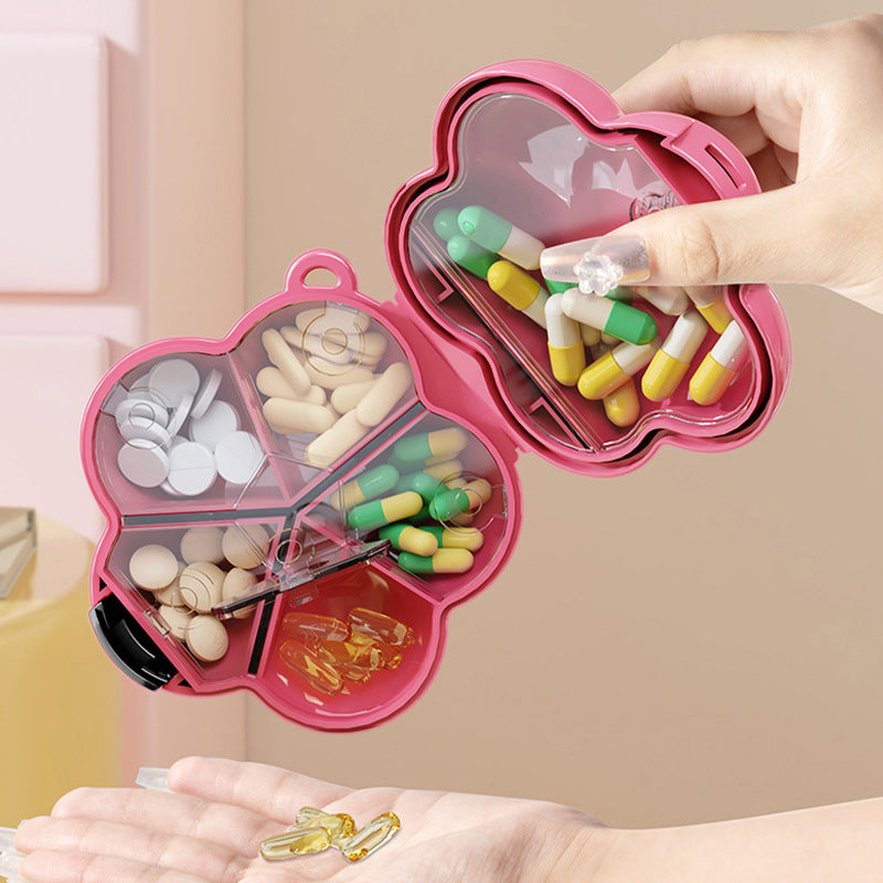 Portable Pill Box Multifunction And Necklace And Ring Storage Box