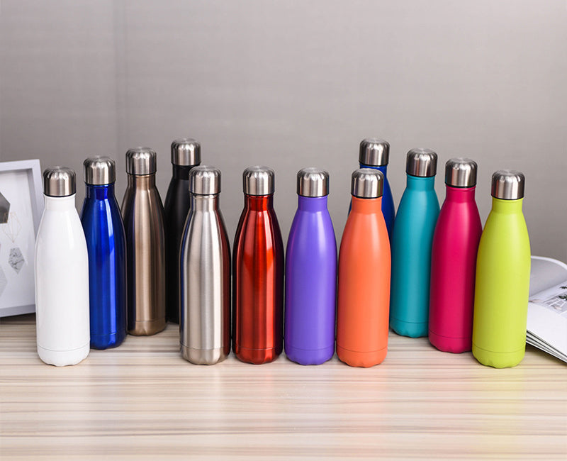 Small-mouth cola bottle stainless steel insulated cup portable sports water bottle