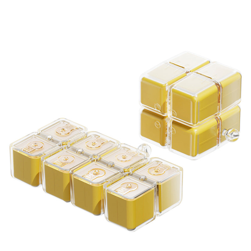 Pill Box with Lanyard Portable Medicine Dispensing Box Sealed Pill Storage Box Dispenser 7 Days a Week