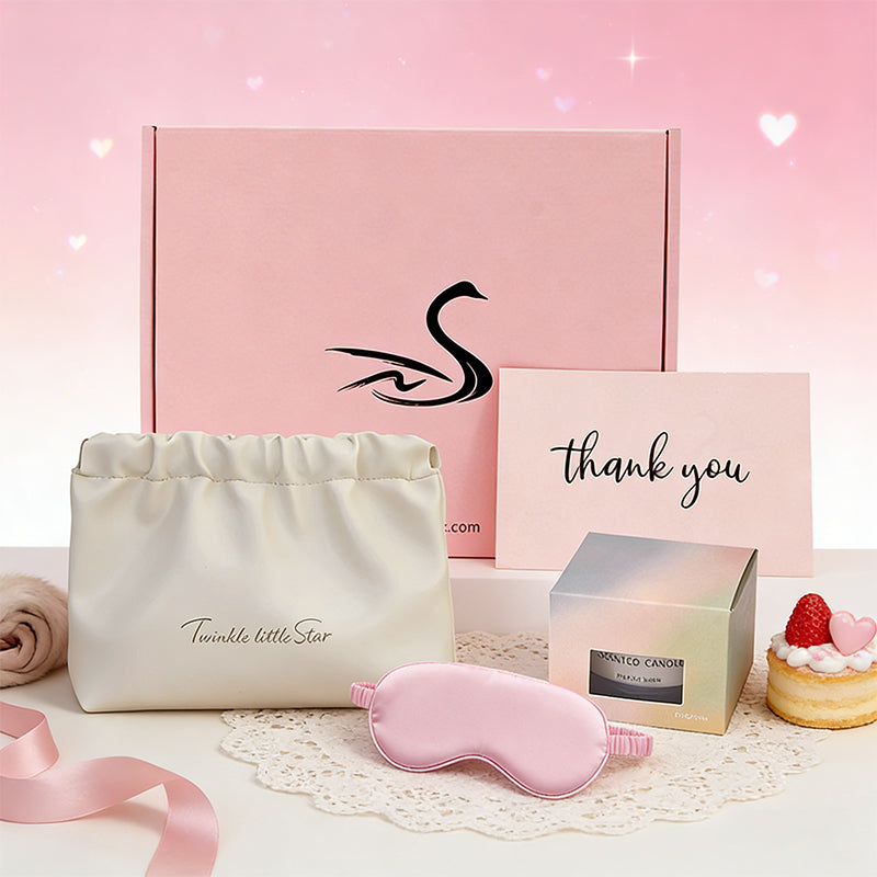 Valentine’s Limited Edition Gift Set – Crystal Scented Candle|Eye Mask & Makeup Bag