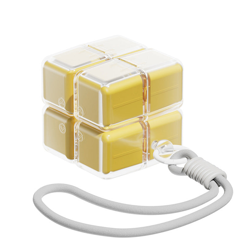 Pill Box with Lanyard Portable Medicine Dispensing Box Sealed Pill Storage Box Dispenser 7 Days a Week