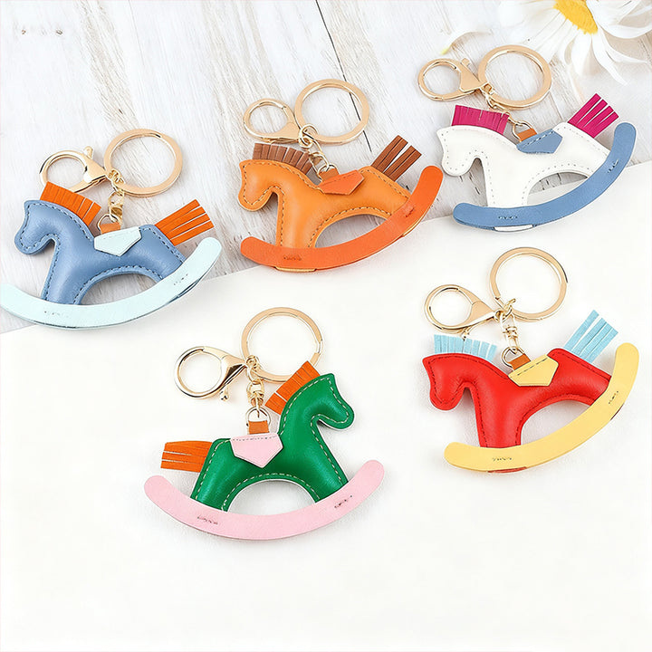 Rattle Horse Leather Keychain Eco Friendly Stylish Design | Sinicline