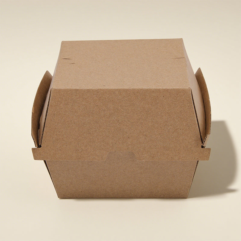 100pcs Corrugated Burger Box | Eco Friendly Sturdy Takeout Packaging | Sinicline
