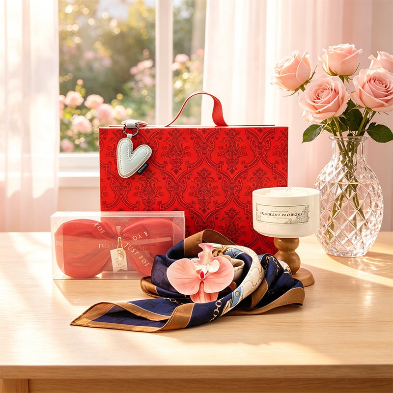 Luxury Aromatherapy Spa Gift Set - Silk Eye Mask & Scented Candle Relaxation Kit for Women