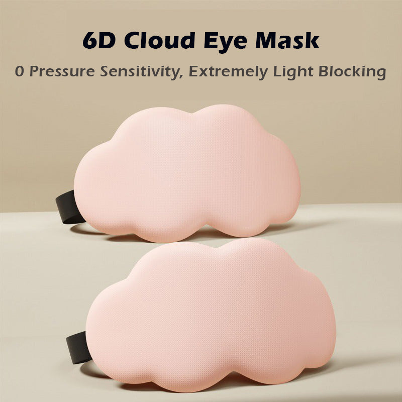 6D Cloud Eye Mask Light-Blocking Sleep Mask – 6D Bionic W-Shaped Nose Design for Zero Light Leakage & Cloud-Like Comfort – Sinicline