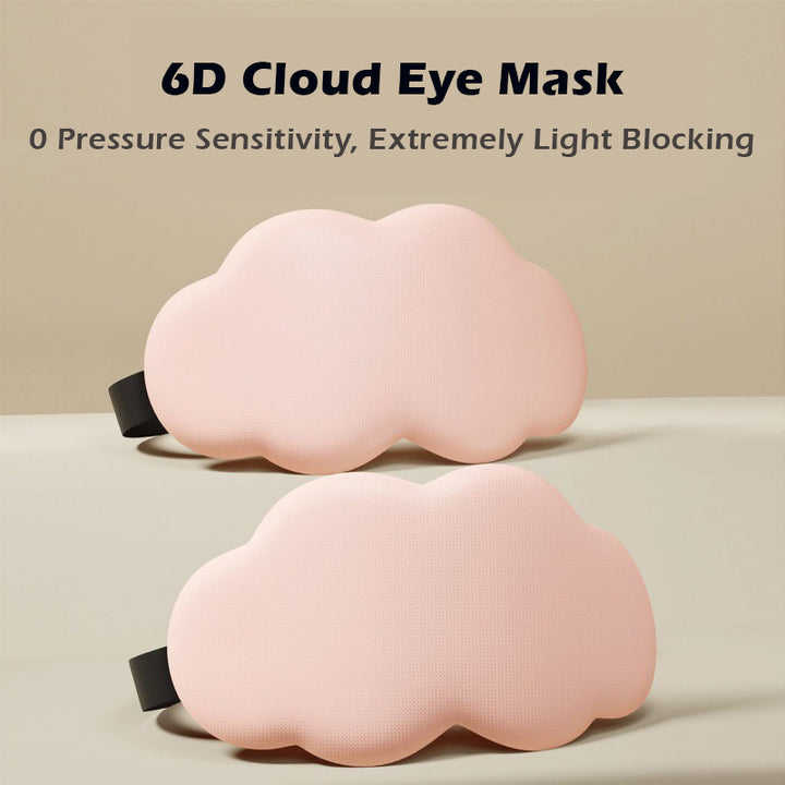 6D Cloud Eye Mask Light-Blocking Sleep Mask – 6D Bionic W-Shaped Nose Design for Zero Light Leakage & Cloud-Like Comfort – Sinicline