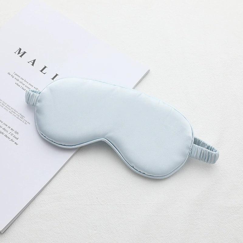 Luxury Pure Organic Mulberry Silk Eye Mask Soft Relax Travel Sleep Blindfold