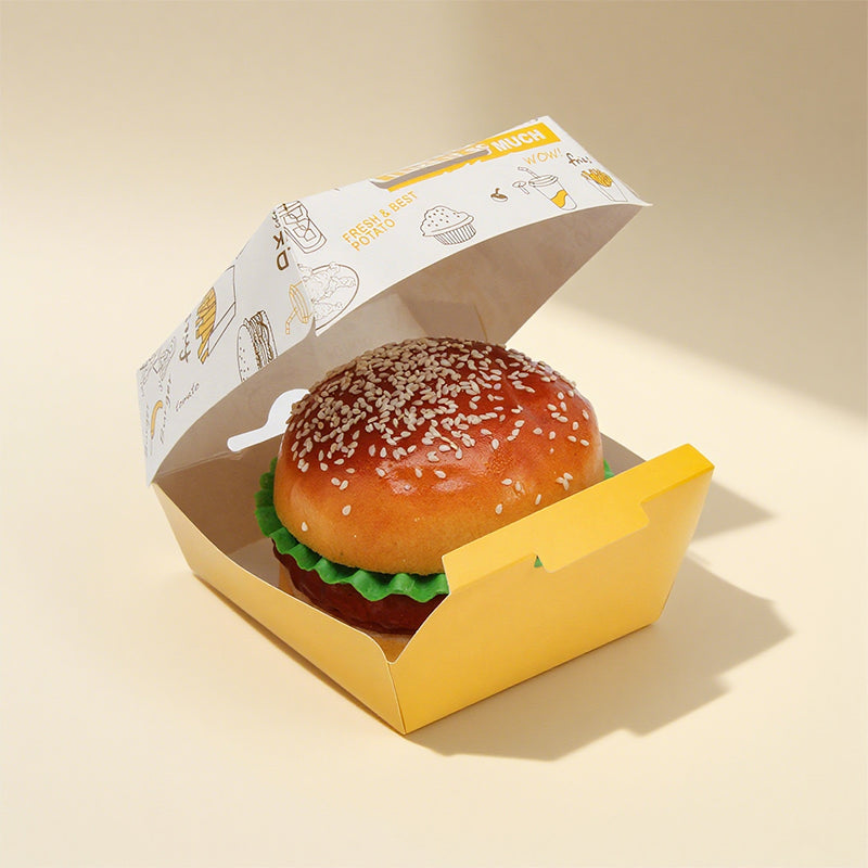 200pcs Burger Paper Box | Eco Friendly Durable Takeaway Packaging | Sinicline