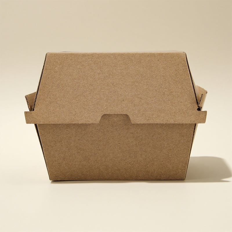 100pcs Corrugated Burger Box | Eco Friendly Sturdy Takeout Packaging | Sinicline
