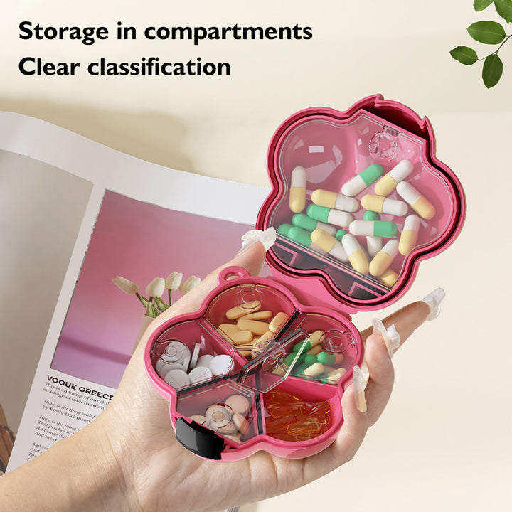 Portable Pill Box Multifunction And Necklace And Ring Storage Box