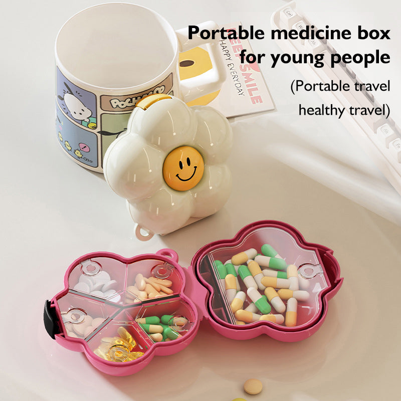 Portable Pill Box Multifunction And Necklace And Ring Storage Box