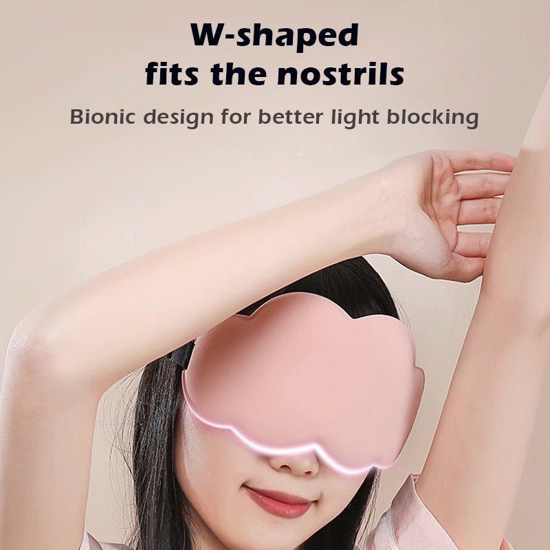 6D Cloud Eye Mask Light-Blocking Sleep Mask – 6D Bionic W-Shaped Nose Design for Zero Light Leakage & Cloud-Like Comfort – Sinicline