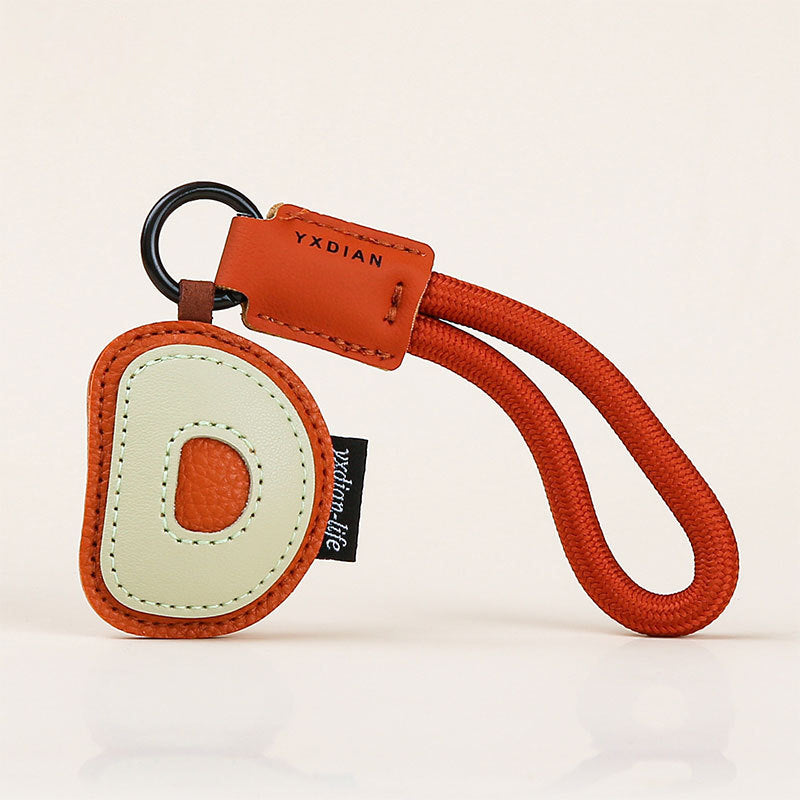 Cute PU Leather 26 Letter Keychain Pendant – Personalized Backpack Charm Gift for Girls