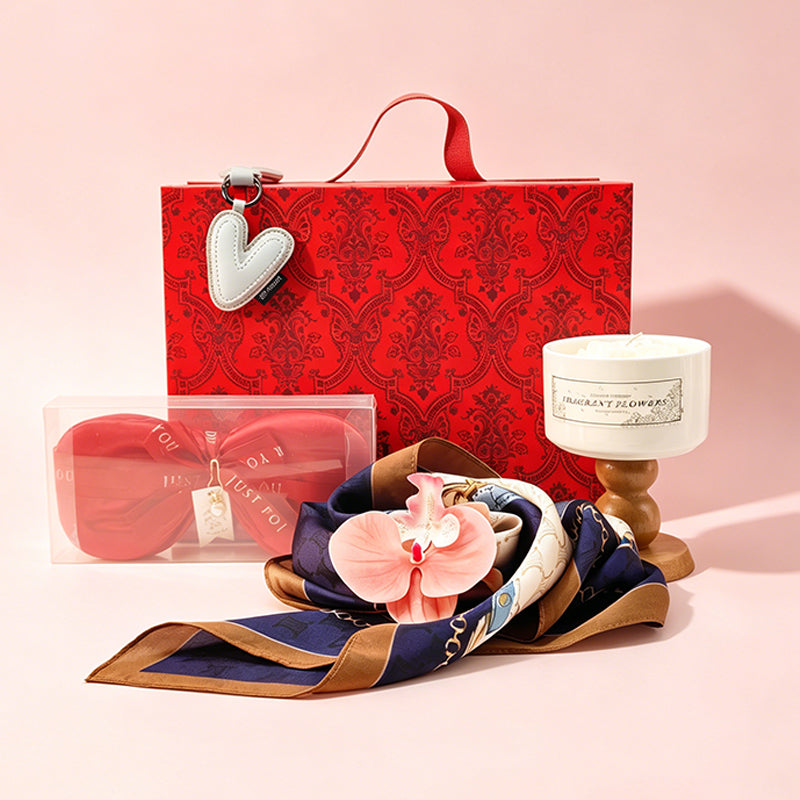 Luxury Aromatherapy Spa Gift Set - Silk Eye Mask & Scented Candle Relaxation Kit for Women