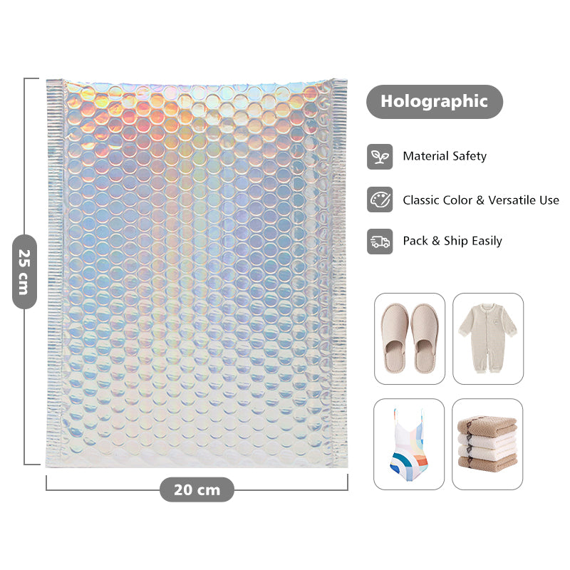 420pcs Holographic Bubble Mailer | Ready Stock Protective Bag | Sinicline
