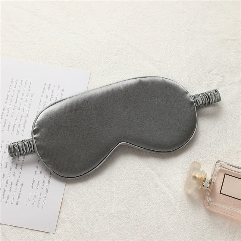Luxury Pure Organic Mulberry Silk Eye Mask Soft Relax Travel Sleep Blindfold