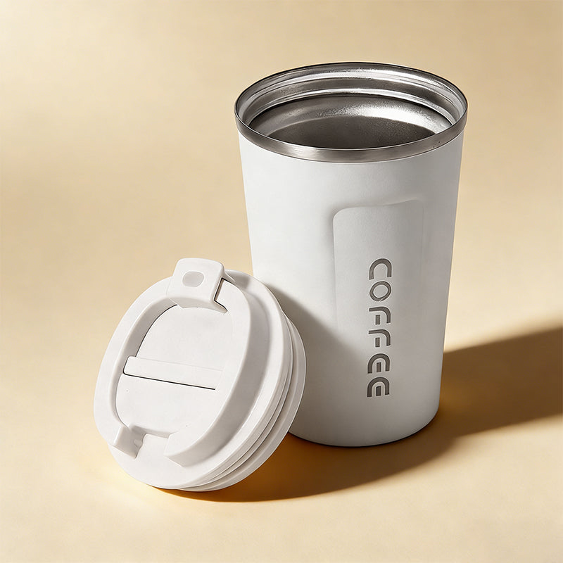 360ml Stainless Steel Coffee Mug|Leak-Proof Travel Thermos & Insulated Flask