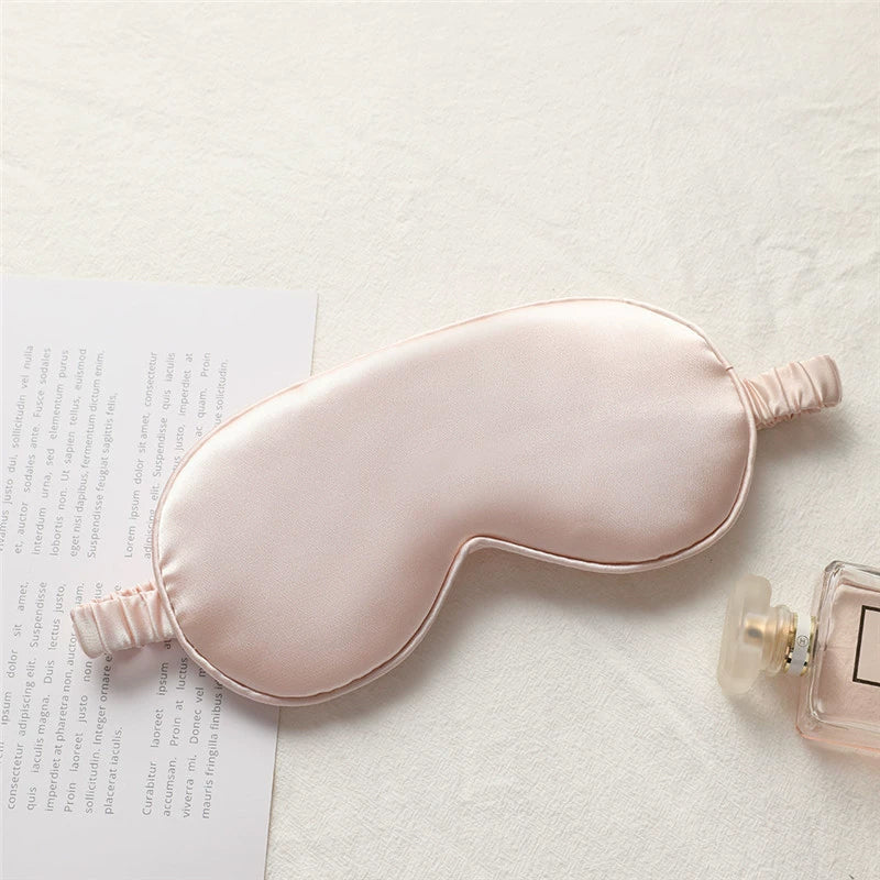Luxury Pure Organic Mulberry Silk Eye Mask Soft Relax Travel Sleep Blindfold