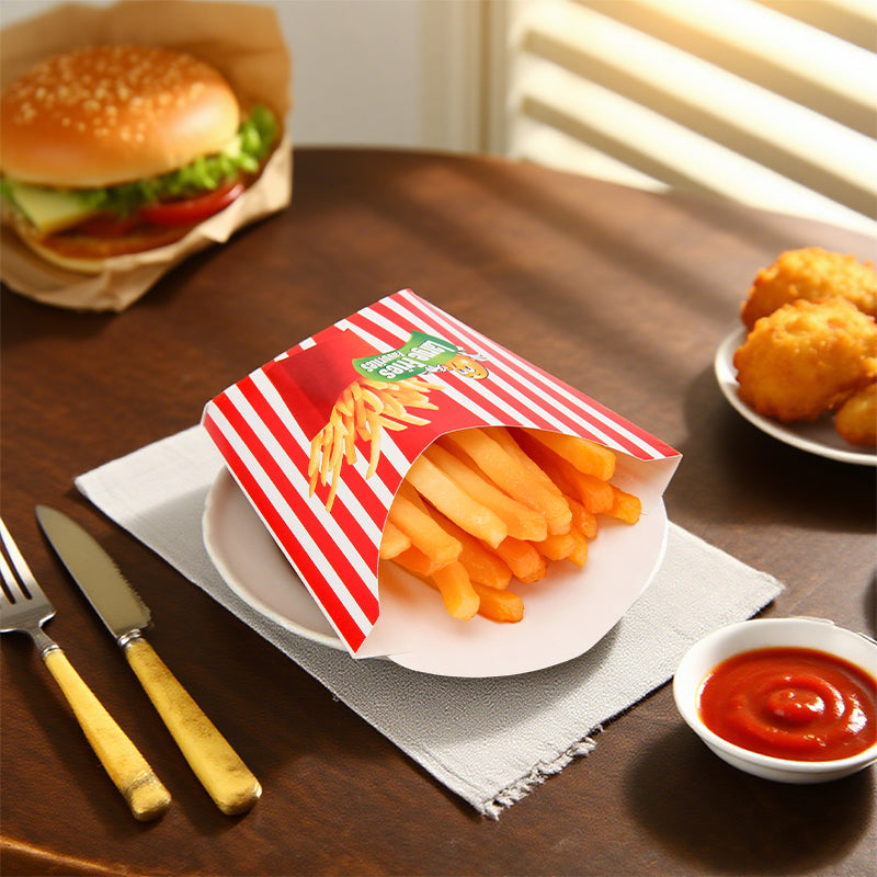 100pcs French Fried Box | Eco Friendly Sturdy Snack Packaging | Reliable Quality | Sinicline