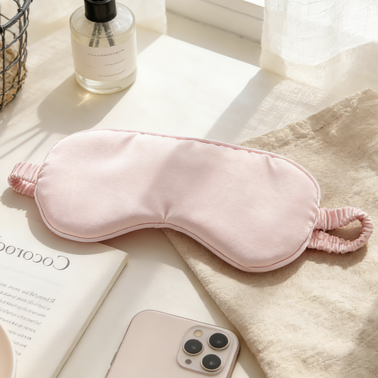 Luxury Pure Organic Mulberry Silk Eye Mask Soft Relax Travel Sleep Blindfold