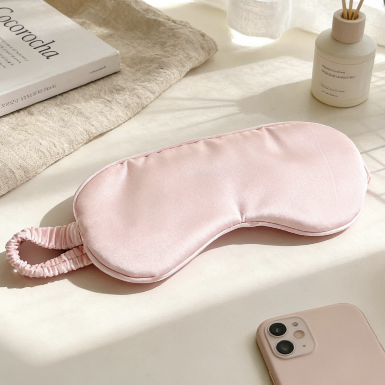 Luxury Pure Organic Mulberry Silk Eye Mask Soft Relax Travel Sleep Blindfold