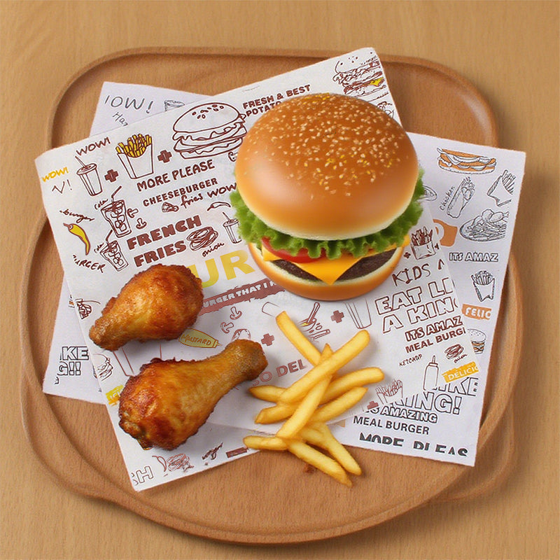 100pcs Fast Food Oil Proof Paper | Reliable Quality | Sinicline