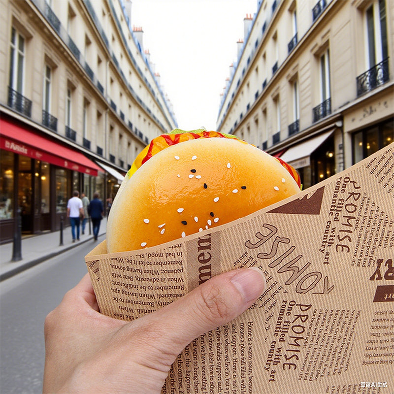 100pcs Fast Food Oil Proof Paper | Tear Resistant Grease Proof | Sinicline