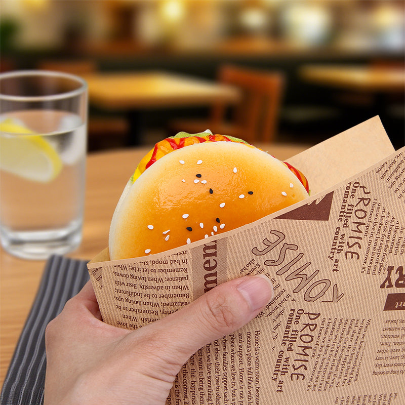 100pcs Fast Food Oil Proof Paper | Tear Resistant Grease Proof | Sinicline