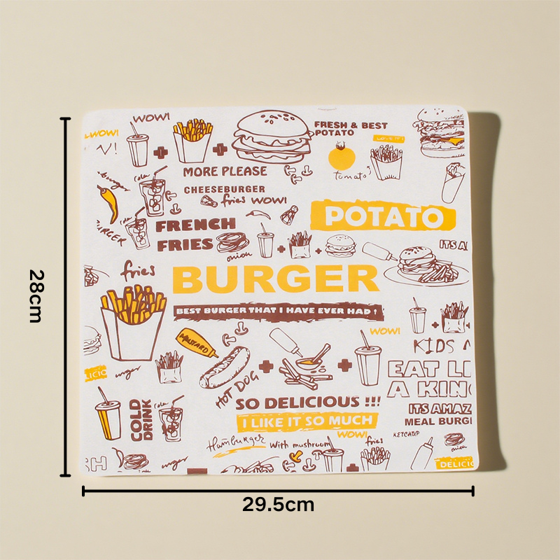 100pcs Fast Food Oil Proof Paper | Reliable Quality | Sinicline