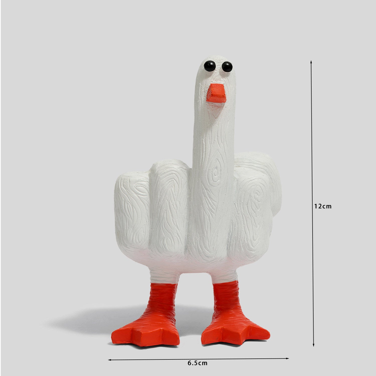 COSPACKBAG's "Duck, I've Grown the Middle Finger" Creative Resin Desktop Ornament - A Funny Gift