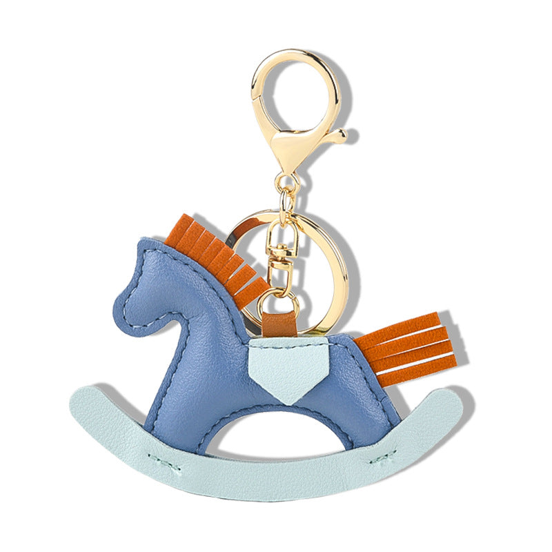 Rattle Horse Leather Keychain Eco Friendly Stylish Design | Sinicline