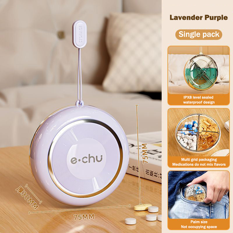 Pill Organizer | Stylish and Convenient for Daily Use | Food Grade Silicone Seal | Sinicline