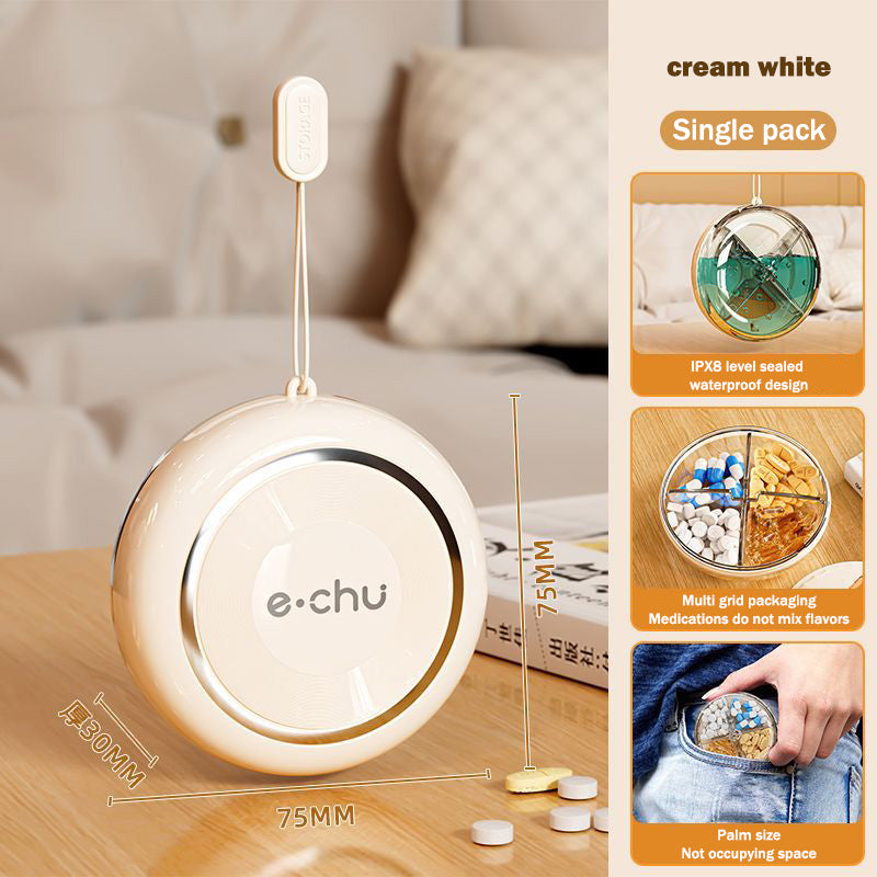 Pill Organizer | Stylish and Convenient for Daily Use | Food Grade Silicone Seal | Sinicline