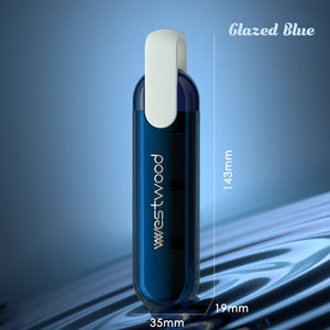 glazed blue pill organizer