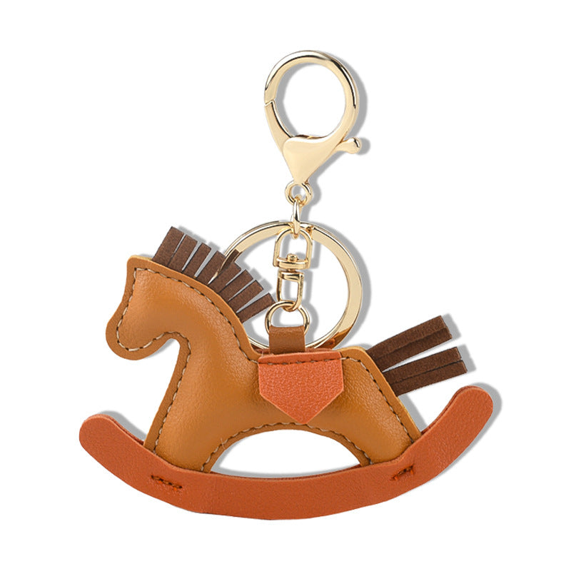 Rattle Horse Leather Keychain Eco Friendly Stylish Design | Sinicline