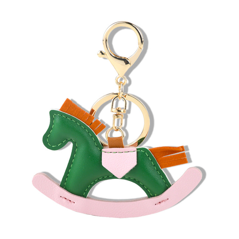 Rattle Horse Leather Keychain Eco Friendly Stylish Design | Sinicline