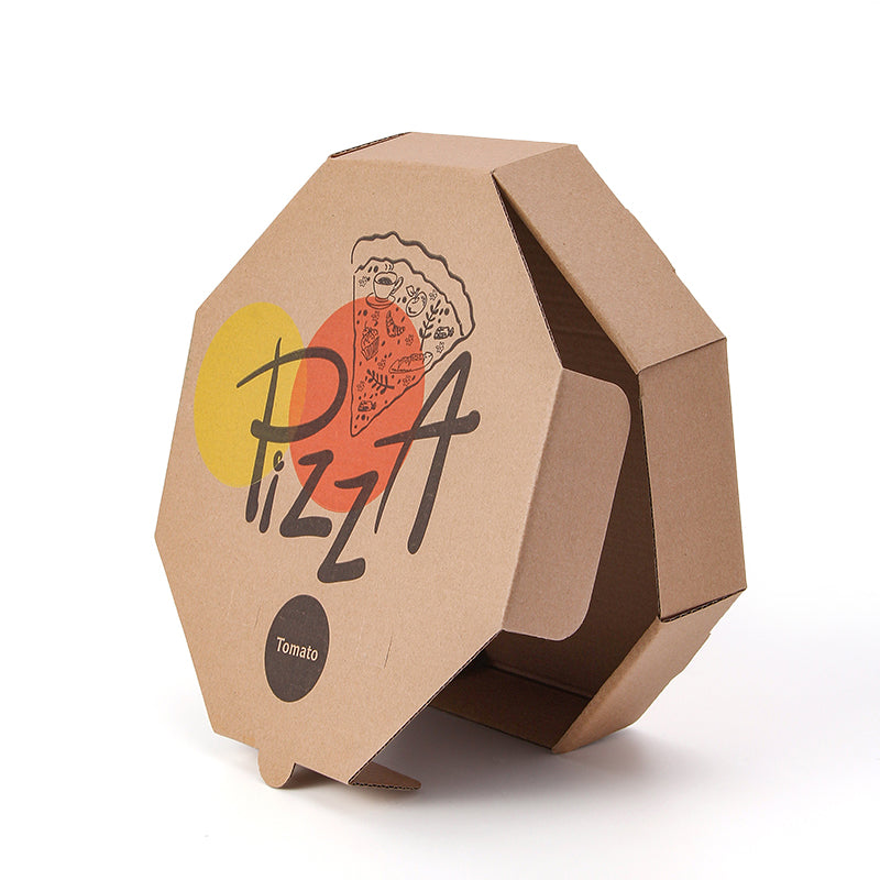 Take Out Container Pizza Corrugated Kraft Keeps Pizza Fresh Box
